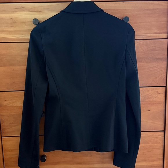 Helmut Lang Black Asymmetrical Zipper Blazer Size XS - Picture 3 of 6